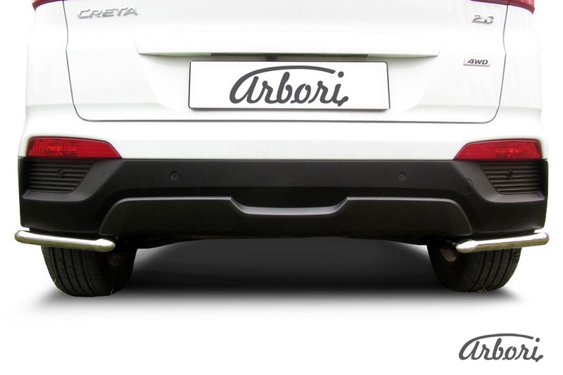 Уголки d42 Arbori нерж. сталь для HYUNDAI Creta 2016-нв / Хендай Крета
