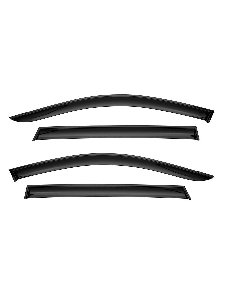 Дефлекторы окон для Chery Tiggo 4/Chery Tiggo 4 Pro 2019-н.в./ TENET T4 Внедорожник Vinguru литьевой 4 шт. / Черри Тигго 4 Про