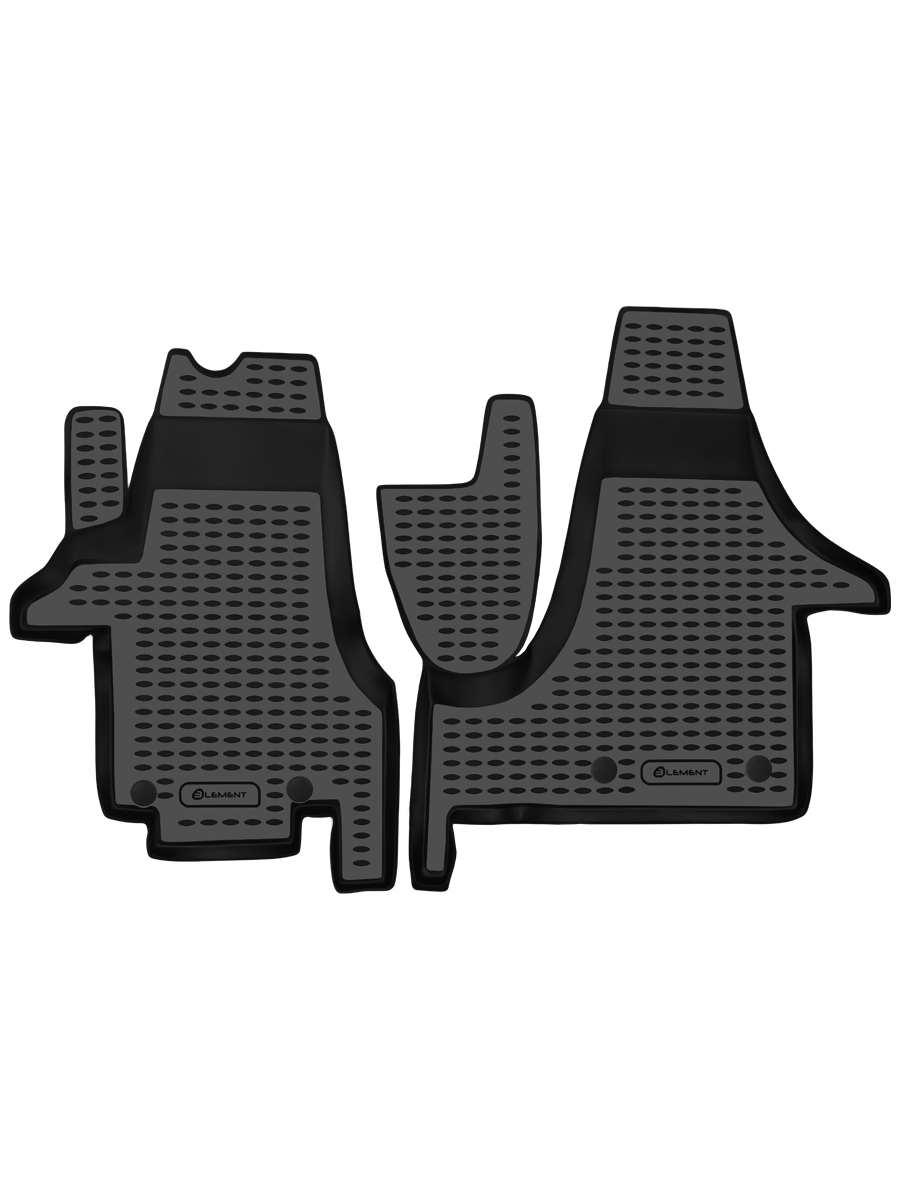 Коврики в салон VW Transporter 2004-, 2 шт. (полиуретан) / Фольксваген Транспортер