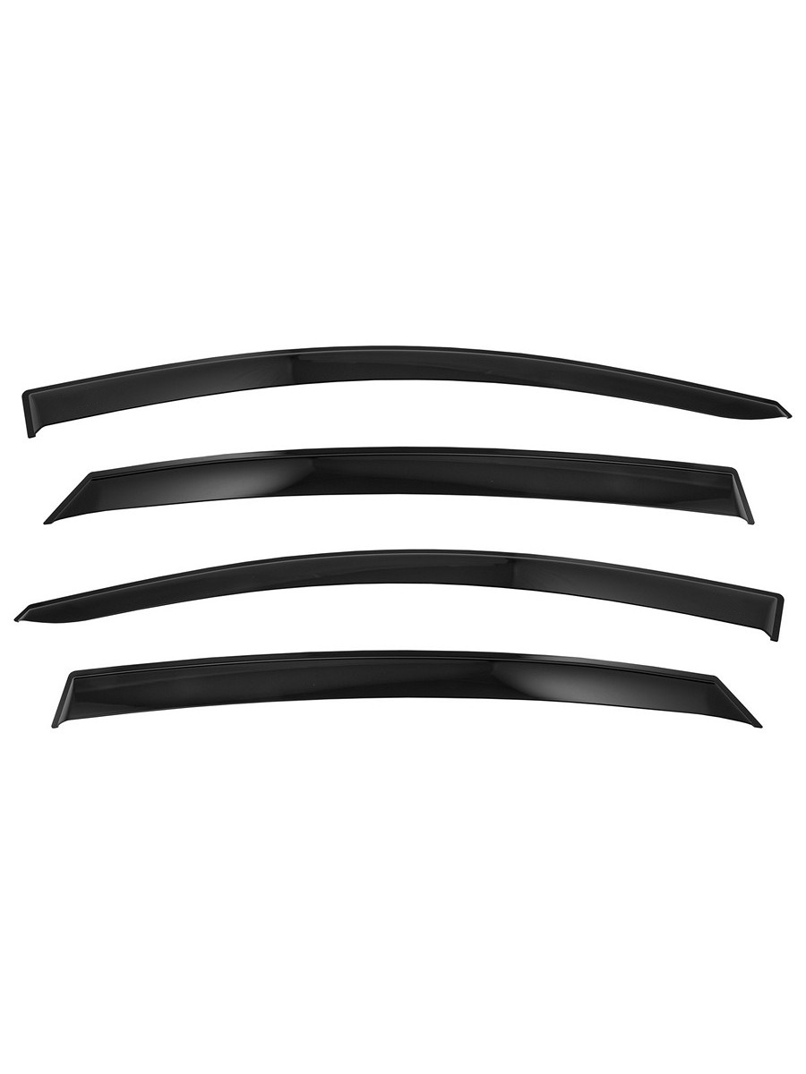 Дефлекторы окон Vinguru NISSAN Almera 2012-2018 /сед/накладные/скотч/комплект  4 шт./литьевой поликарбонат / Ниссан Альмера