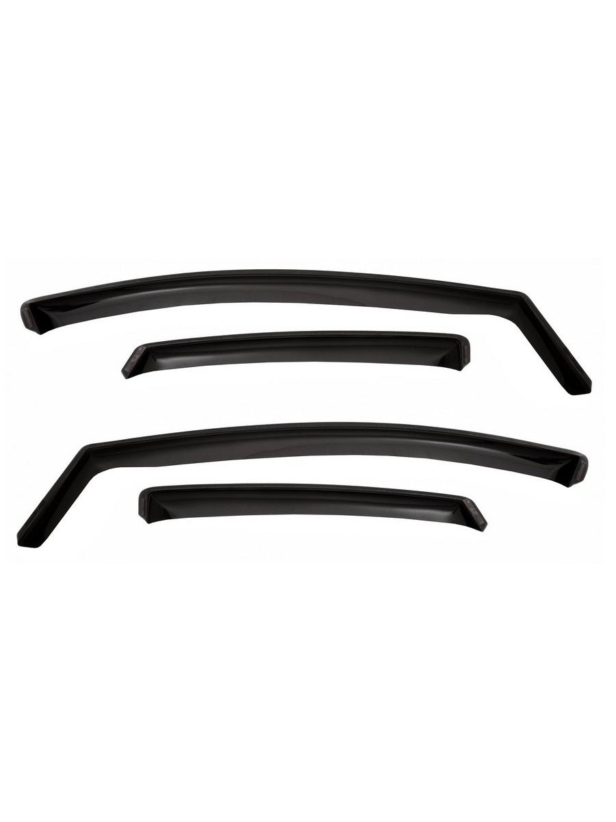 Дефлектор окон (ВСТАВНОЙ ПОД РЕЗИНКУ), 4 шт., для VOLKSWAGEN POLO VI, 2020-, лифтбек / Фольксваген Поло
