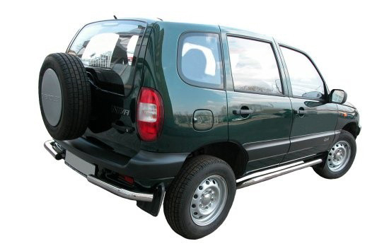 Защита задняя "уголки" d 60 (компл 2шт) "Chevrolet Niva 2009-", CN09.76.0853 / Шевроле Нива