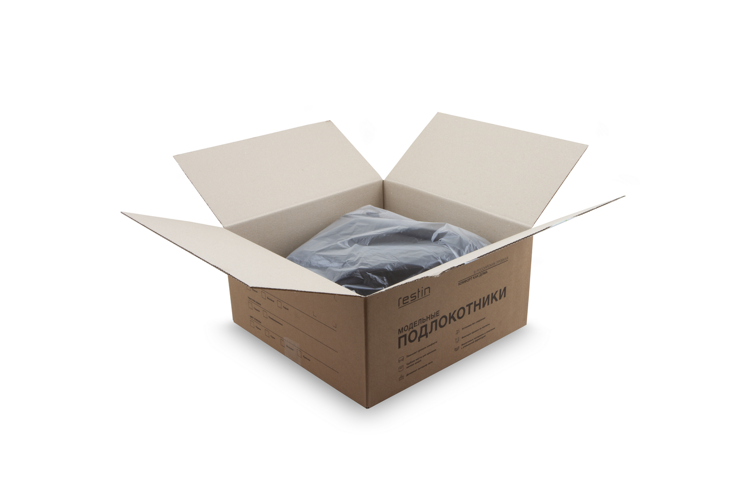 Автоподлокотник RESTIN для CHEVROLET Lacetti, 2004-2013, черный, экокожа / Шевроле Лачетти / Шевроле Лачетти