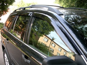 Дефлекторы боковых окон Volvo XC90, 2003-, 4 ч., темный / Вольво ХС90