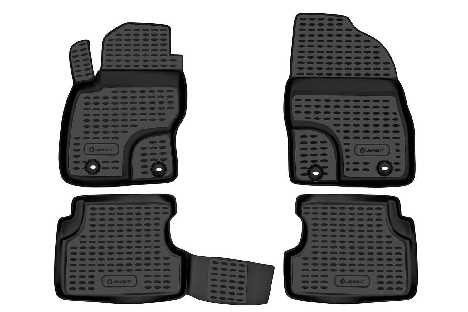 Коврики в салон FORD Focus II 2004-2011, 4 шт. (полиуретан) / Форд Фокус