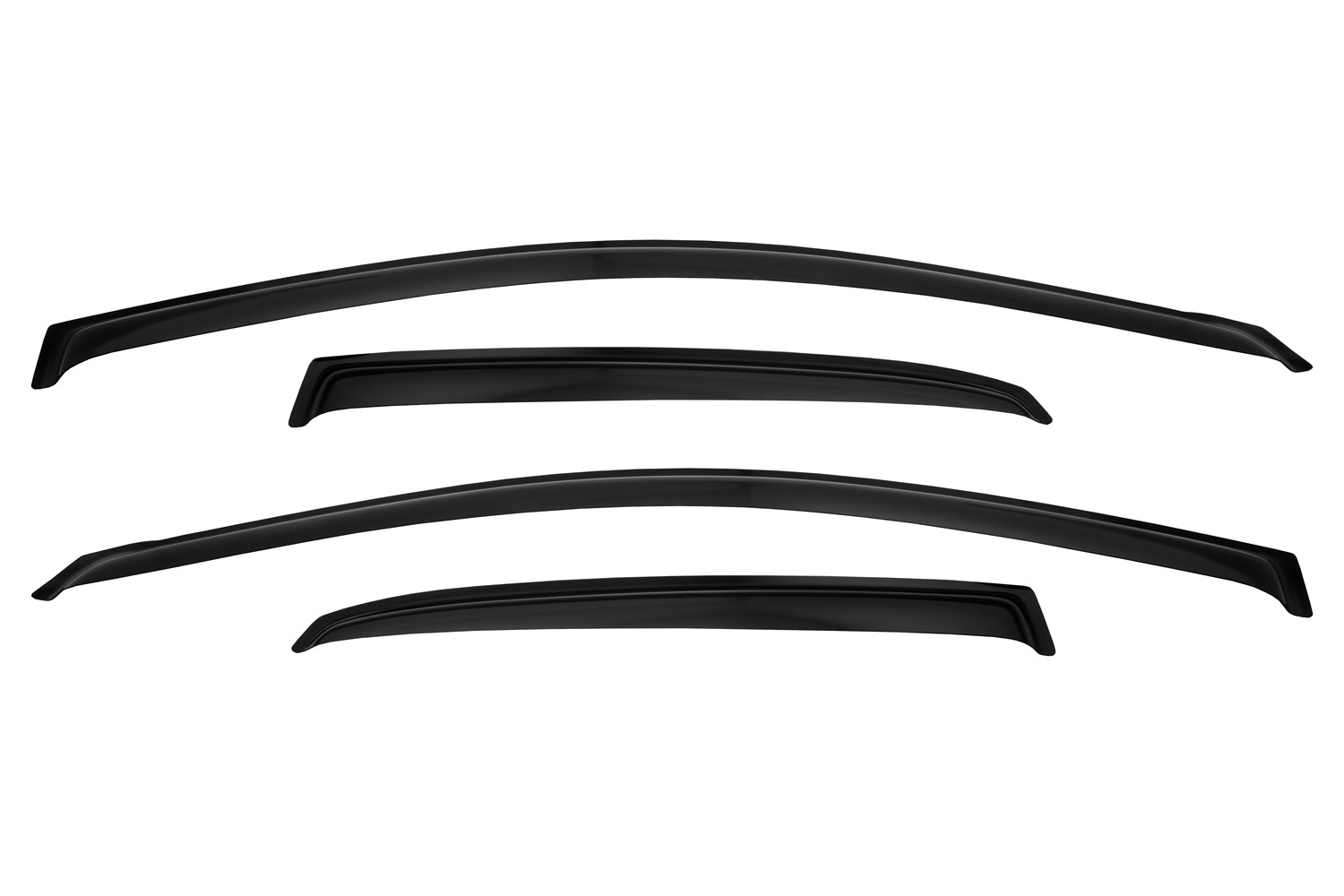 Дефлектор боковых окон Hyundai i30, 2012-, хэтчбек, 3дв, 4 ч., темный / Хендай Ай30