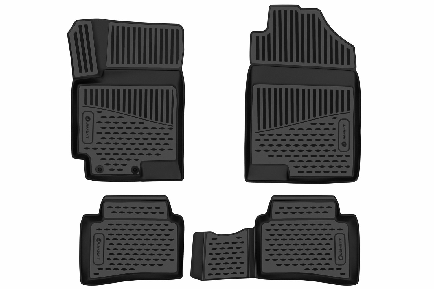 Коврики 3D в салон для HYUNDAI Solaris, 2017-, Comfort / Solaris KRS 2024 - /Solaris HS 2024-, 4 шт. (полиуретан) / Хендай Солярис