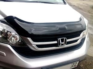 Дефлектор капота темный HONDA CRV 2009-2012 / Хонда ЦРВ