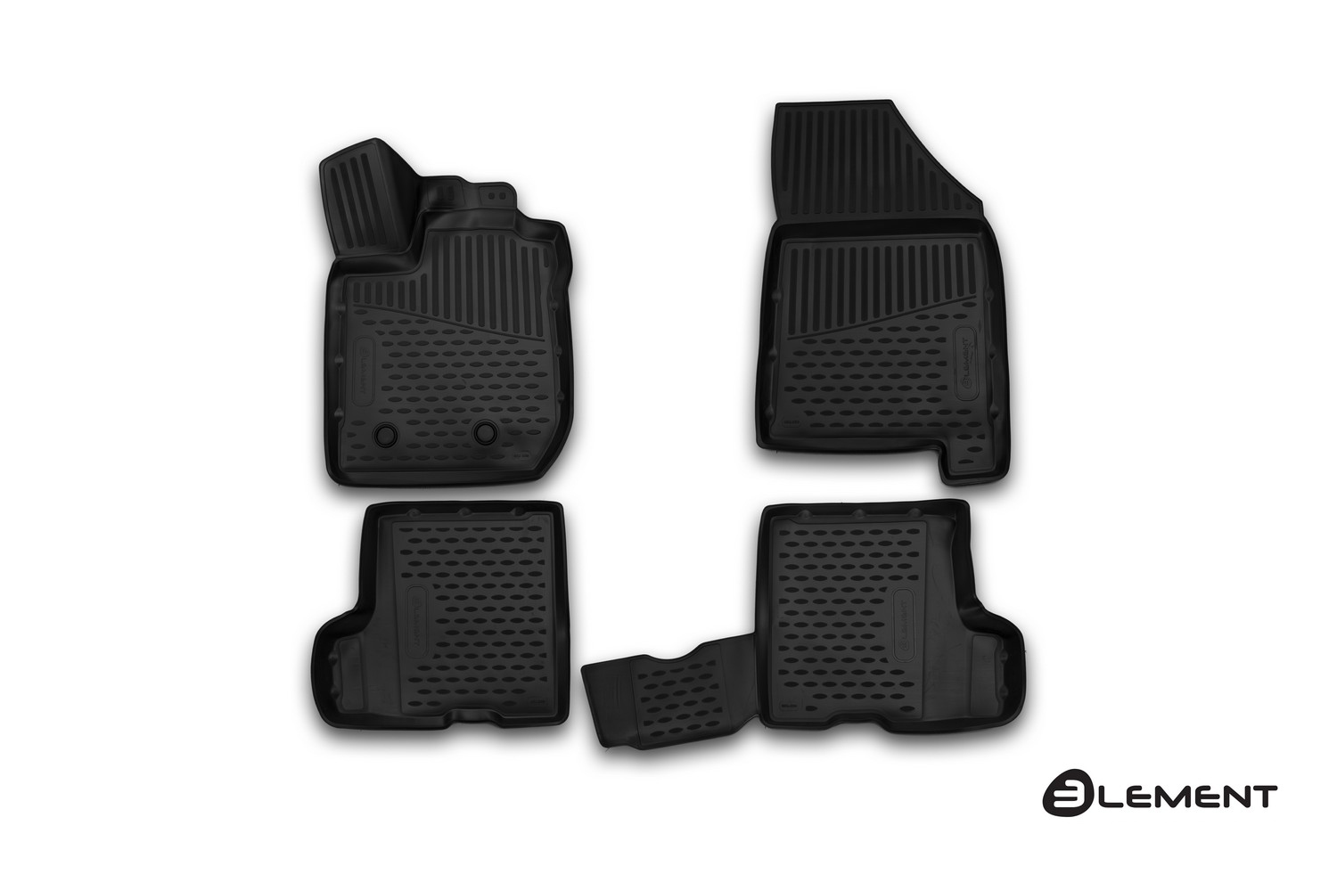 Коврики 3D в салон LADA Xray, 2015-, (компл. с ящиком), 4 шт. (полиуретан) / Лада Иксрей
