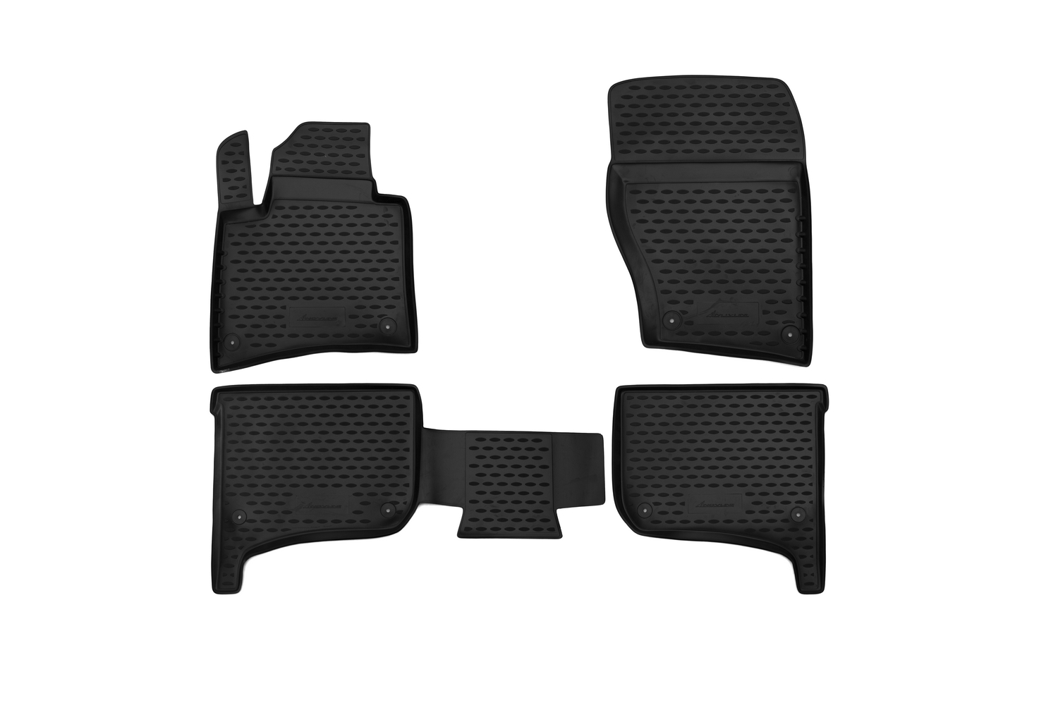 Коврики в салон VW Touareg II Terrain Tech 2010-2015, 2015-03/2018, 4 шт. (полиуретан) / Фольксваген Туарег