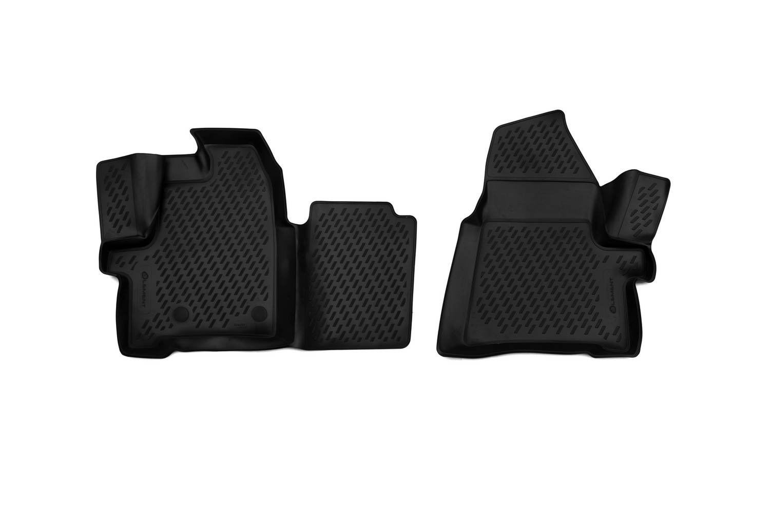Коврики 3D в салон FORD Tourneo Custom (1+1 seats), 2013- , 2 шт. (полиуретан) / Форд Турнео кастом
