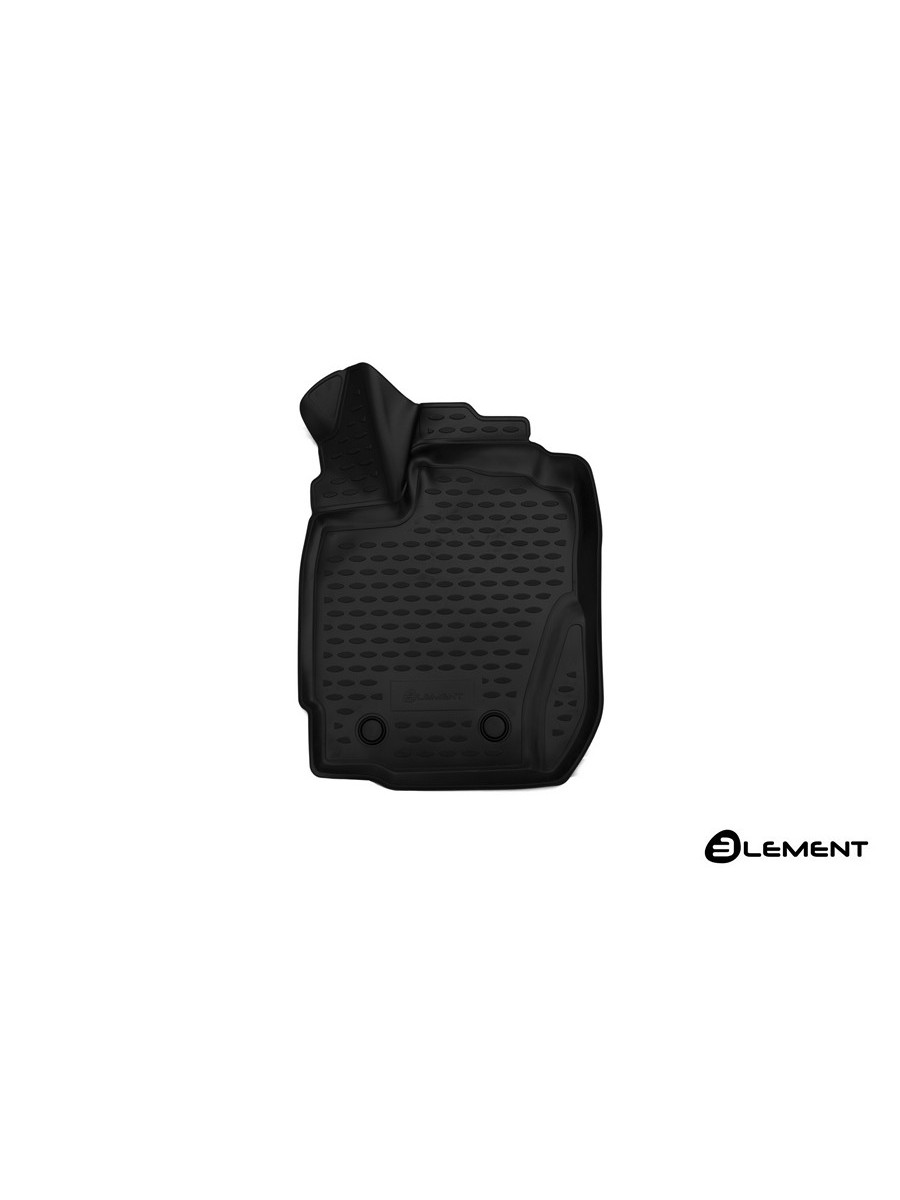 Коврики 3D в салон подходят для RENAULT Duster (Ip), 2015-2021, с ручкой для дистанционного открытия лючка бензобака, передний левый, 1 шт. (полиурета
