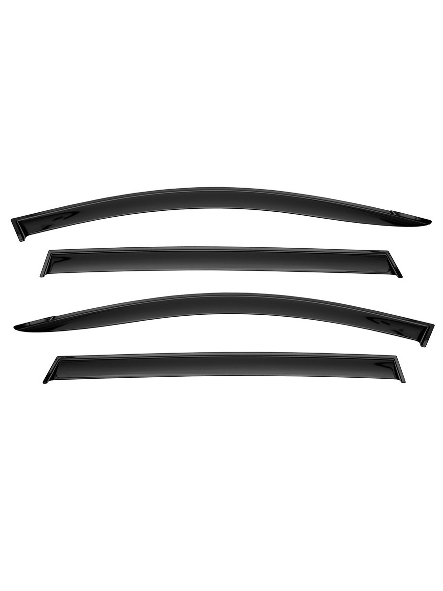 Дефлекторы окон Vinguru для а/м Chery Tiggo 7Pro/Chery Tiggo 7 Pro Max 2020-н.в. /кроссовер/накладные/комплект  4шт/литьевой поликарбонат/ / Черри Тигго 7 П