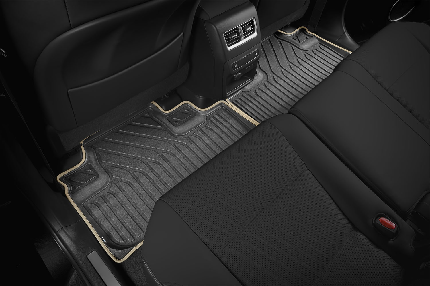 Коврики KVEST 3D в салон для LEXUS RX (IV, IVr), 2015-2019, 2019-, 4 шт. (полиуретан, серый, бежевый) в коробе / Лексус РХ