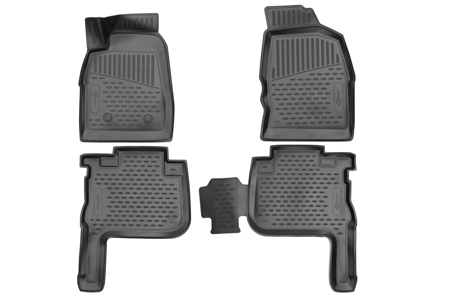 Коврики 3D в салон для GREAT WALL Wingle 7, 2020-, 4 шт. (ПУ, повышенная износостойкость) / Грейт Волл Вингл 7