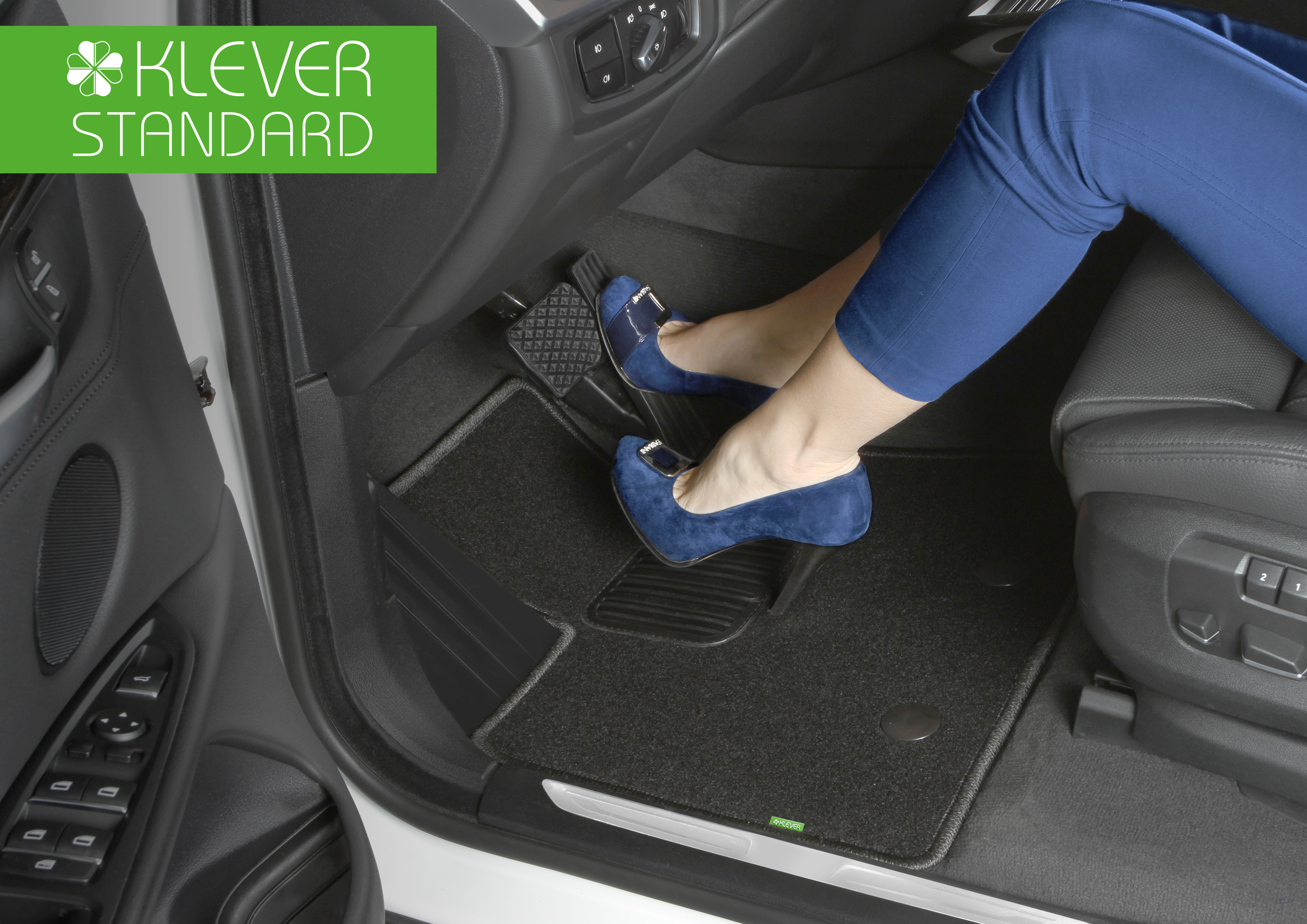 Коврики в салон Klever Standard MITSUBISHI Outlander III АКПП 2012-2015, 2015-2018, 2018-, внед., 4 шт. (текстиль) / Митсубиси Аутлендер