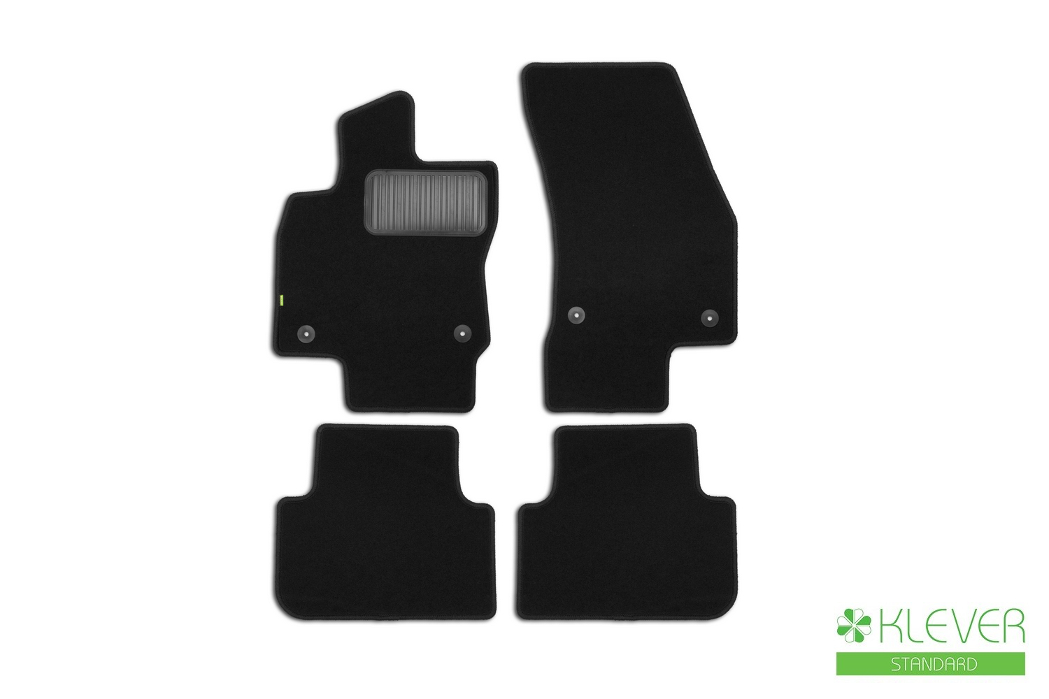 Коврики в салон ворсовые для VOLKSWAGEN Tiguan 2016-2020, 2020-н.в. внедорожник Klever 4 шт. Standard / Фольксваген Тигуан