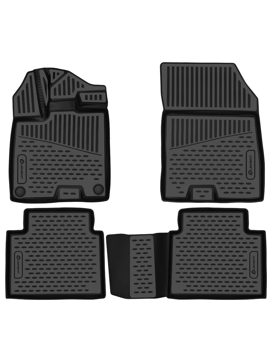 Коврики 3D в салон для GAC GS4 2024 -, Внедорожник 5 дв., версия 4WD, 4 шт. (полиуретан) / Гак