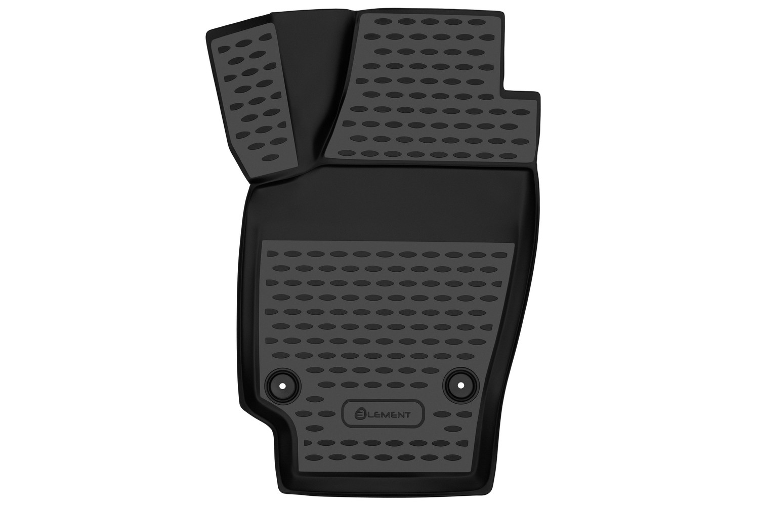 Коврик 3D в салон для VW Polo (V, Vp) 2009-2020, передний левый, 1 шт. сед. (полиуретан) / Фольксваген Поло