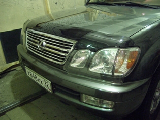 Дефлектор капота темный LEXUS LX470 1998-2007, / Лексус ЛХ