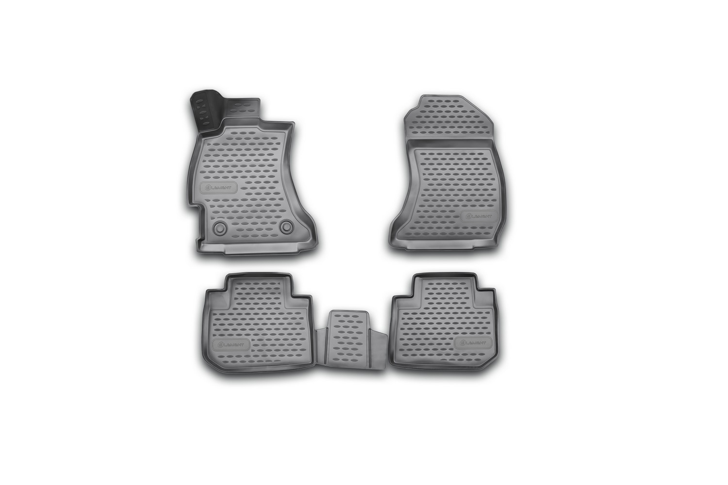 Коврики 3D в салон SUBARU Forester, 2013-2018, 4 шт. (полиуретан) / Субару Форестер
