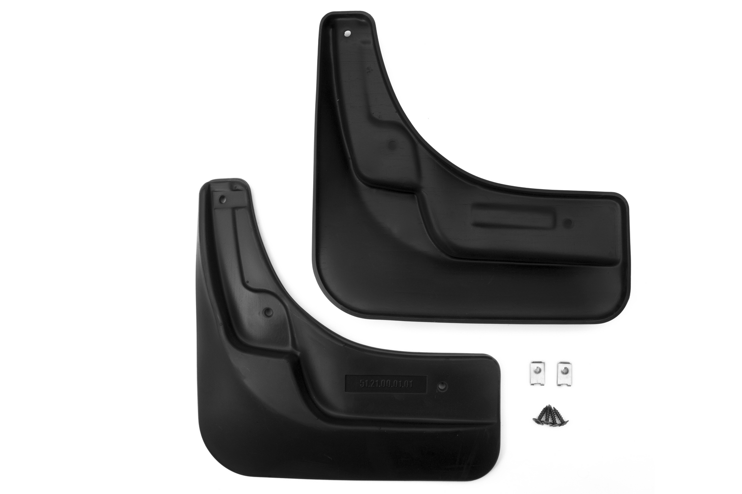 Брызговики передние VW Tiguan, 2007-2017, внедорожник (optimum) в пакете / Фольксваген Тигуан