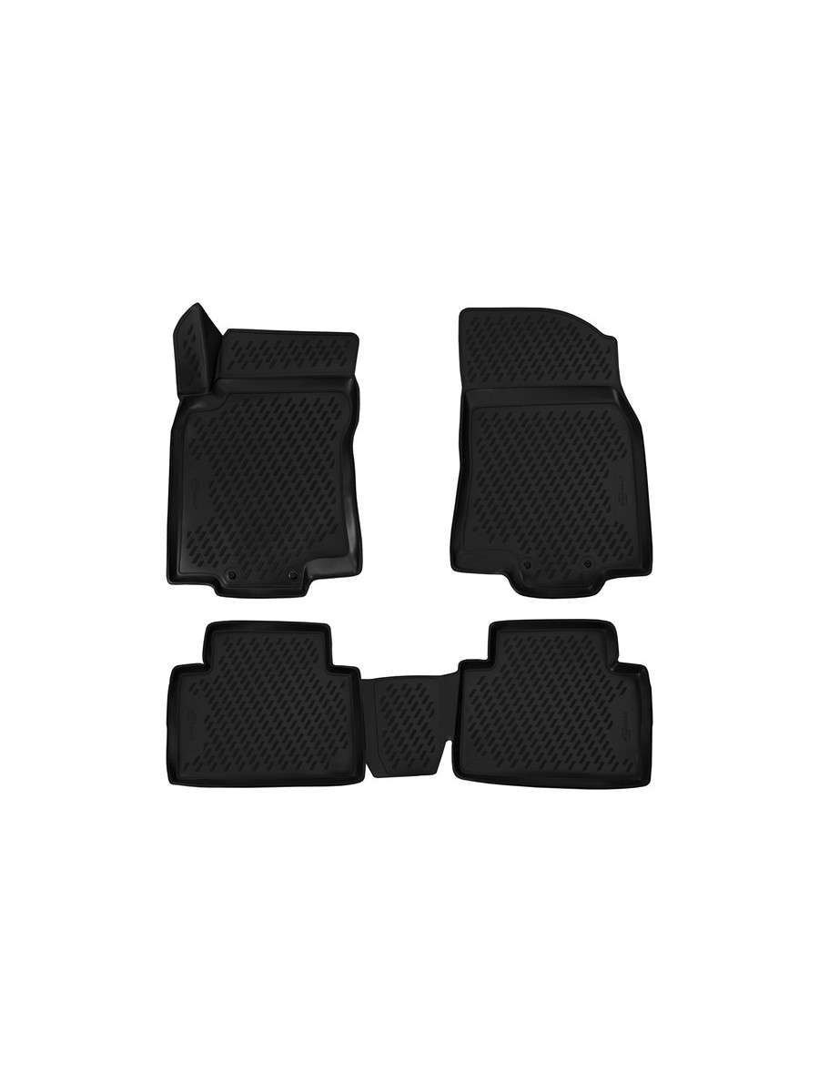 Коврики 3D в салон подходит для NISSAN X-Trail T32 (III, IIIр), 2013-, 4 шт. (Повышенная устойчивость, повышенная износостойкость) / Ниссан Х Трейл