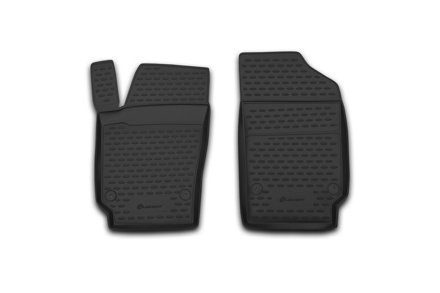 Коврики в салон для VW Polo (V, Vp) 2009-2020, 1-й ряд, 2 шт. сед. (полиуретан) / Фольксваген Поло