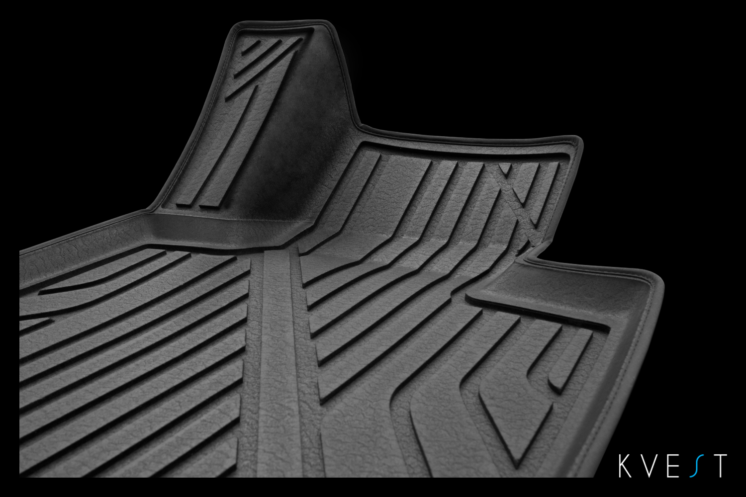 Коврики KVEST 3D в салон для LEXUS RX (IV, IVr), 2015-2019, 2019-, 4 шт. (полиуретан, серый, бежевый) в коробе / Лексус РХ