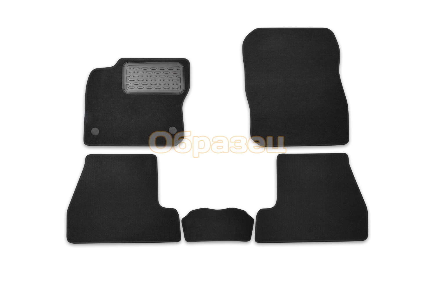 Коврики в салон VW Touareg 2002-2006, 2007-2010, внед., 5 шт. (текстиль) / Фольксваген Туарег