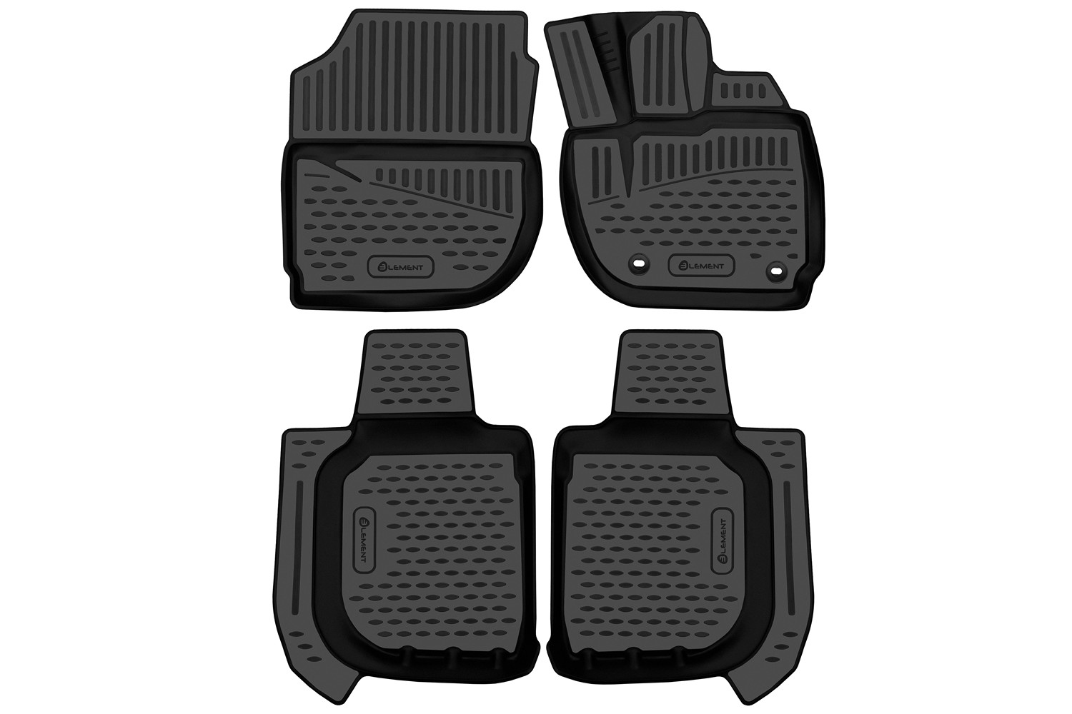 Коврики 3D в салон для HONDA Vezel (I) 2013-2021, правый руль, 4шт. (полиуретан) / Хонда Везел