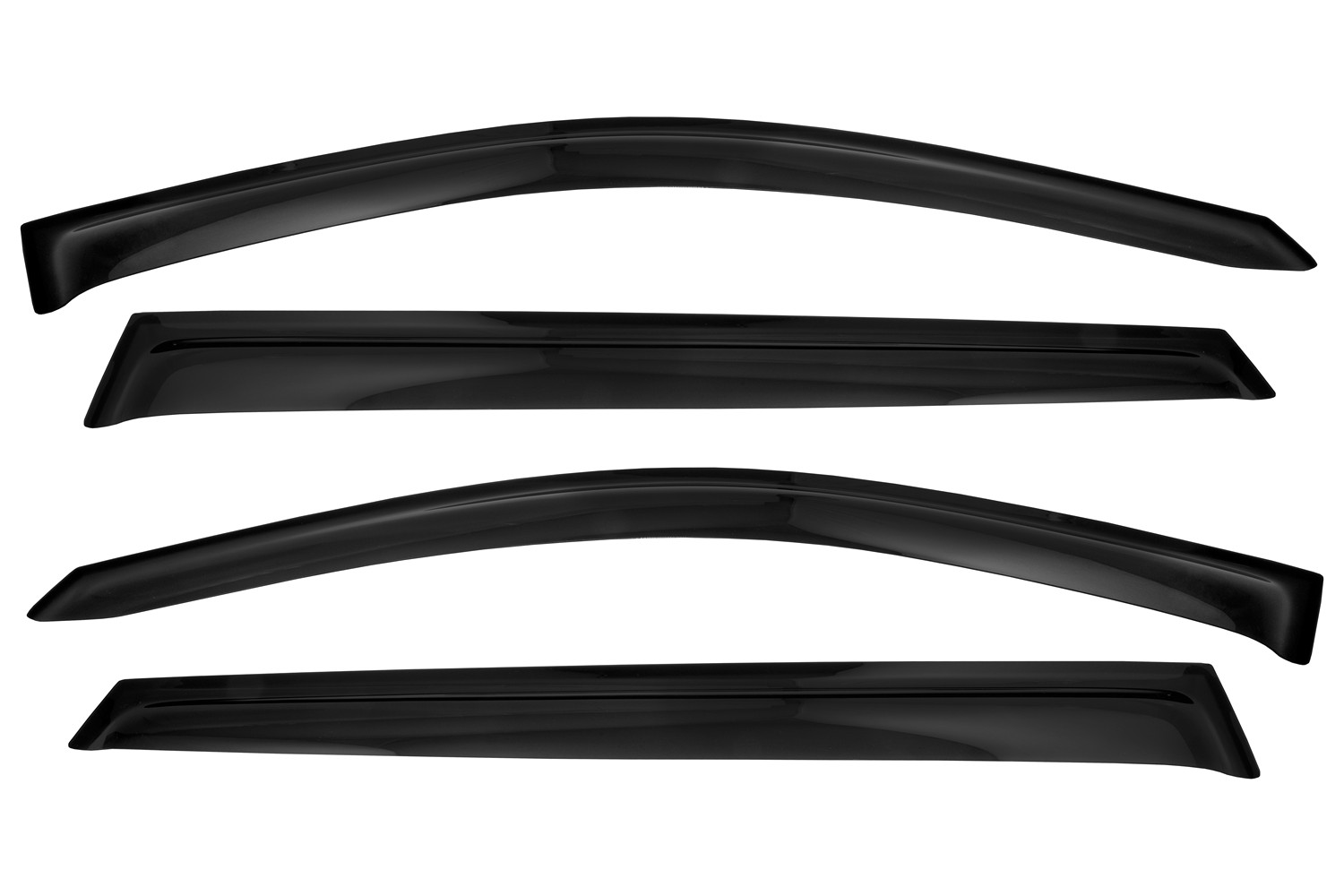 Дефлектор окон (НАКЛАДНОЙ скотч 3М), 4 шт., для CHERY TIGGO 4 PRO кроссовер (2020-), рестайлинг (2024- ) / Черри Тигго 4 Про