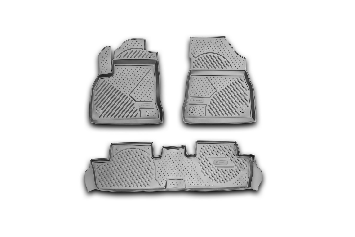 Коврики в салон 2D для PEUGEOT 3008 2010-2016 внедорожник Element 3 шт. черный полиуретан / Пежо