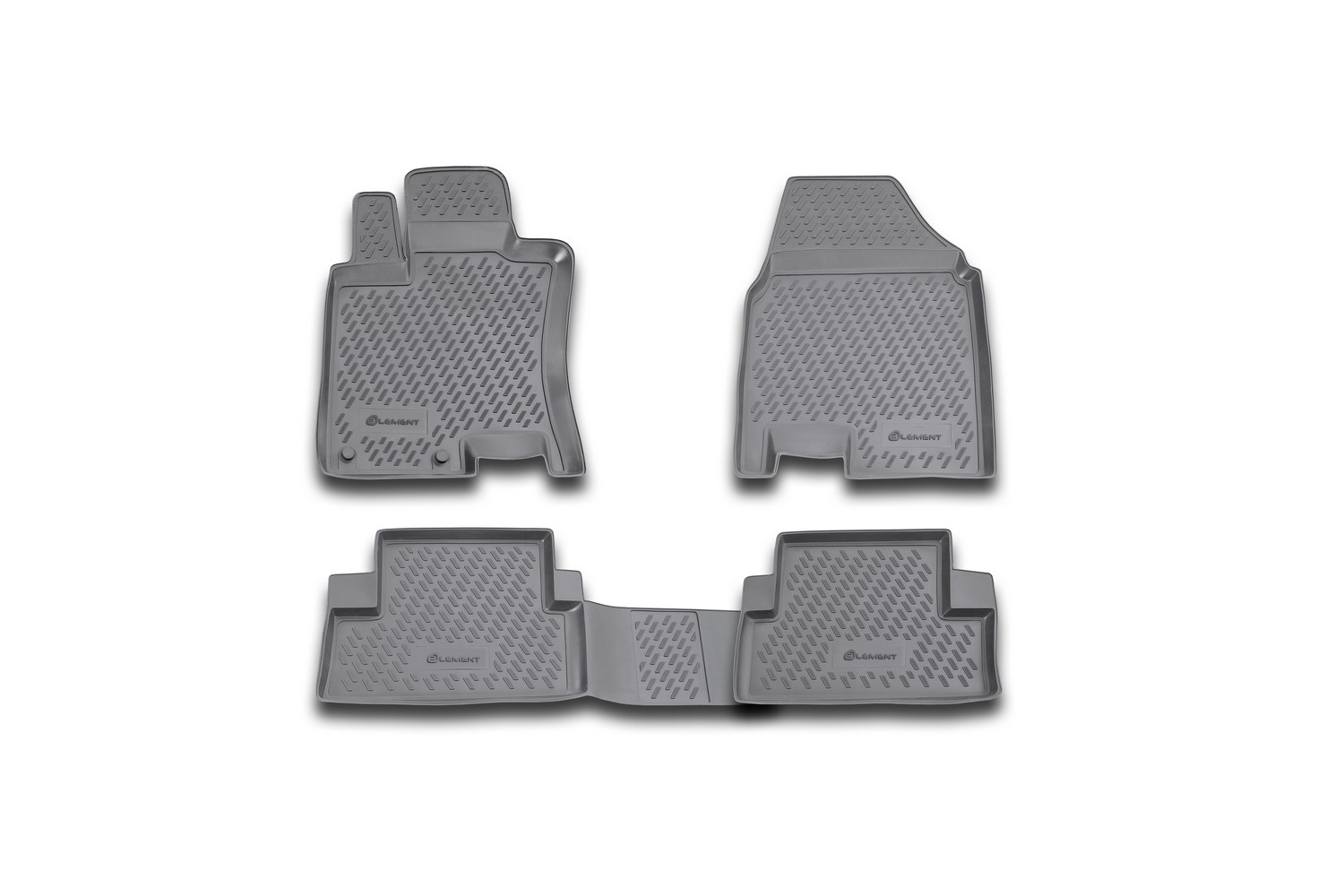 Коврики в салон 2D для NISSAN Qashqai 2007-2014 внедорожник Element черный полиуретан / Ниссан Кашкай
