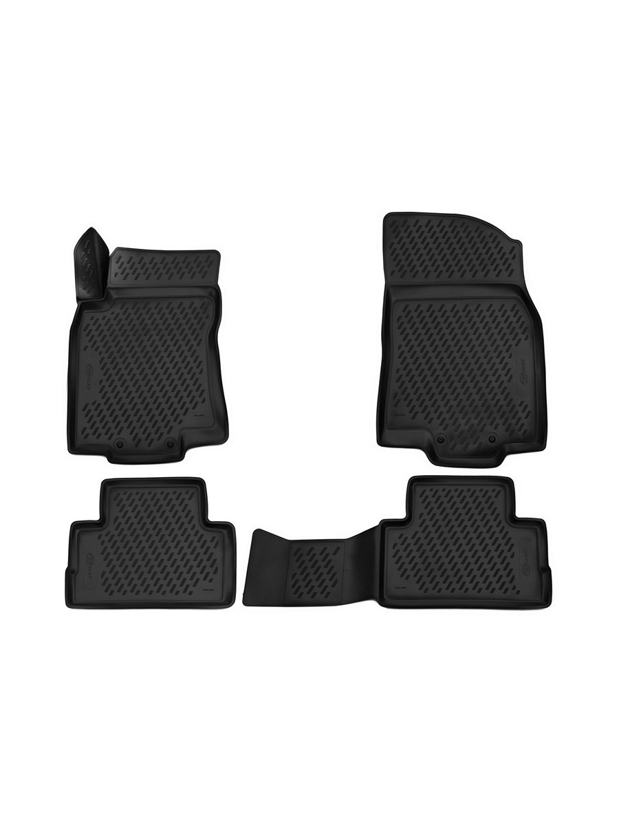 Коврики 3D в салон NISSAN Qashqai (J11F), 2015-, сборка РФ, 4 шт. (Повышенная устойчивость, повышенная износостойкость) / Ниссан Кашкай