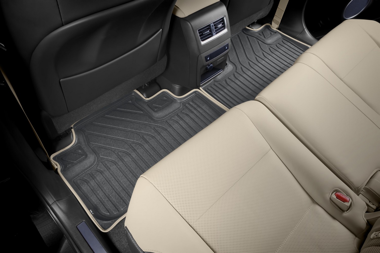 Коврики KVEST 3D в салон для LEXUS RX (IV, IVr), 2015-2019, 2019-, 4 шт. (полиуретан, серый, бежевый) в коробе / Лексус РХ