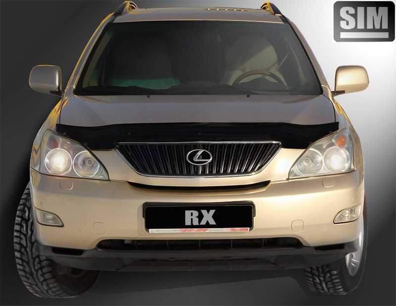 Дефлектор капота темный TOYOTA HARRIER/LEXUS RX330, 350, 400h 2003-2009, / Тойота Харриер