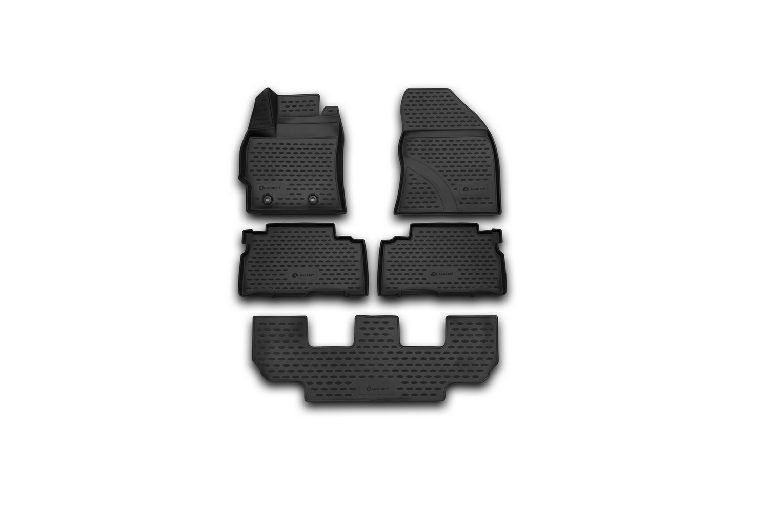 Коврики 3D в салон TOYOTA Verso, 2013- 5 шт. (полиуретан) / Тойота Версо