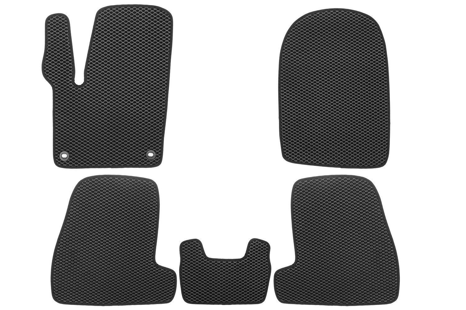 Коврики в салон EVA для FORD Focus (III, IIIr) 2011-2019 (черная окантовка), 5шт. / Форд Фокус