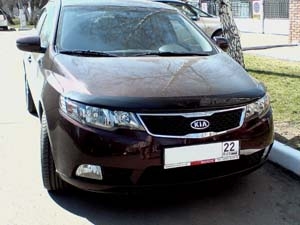 Дефлектор капота темный для KIA CERATO 2009-2012, NLD.SKICER0912 / Киа Серато
