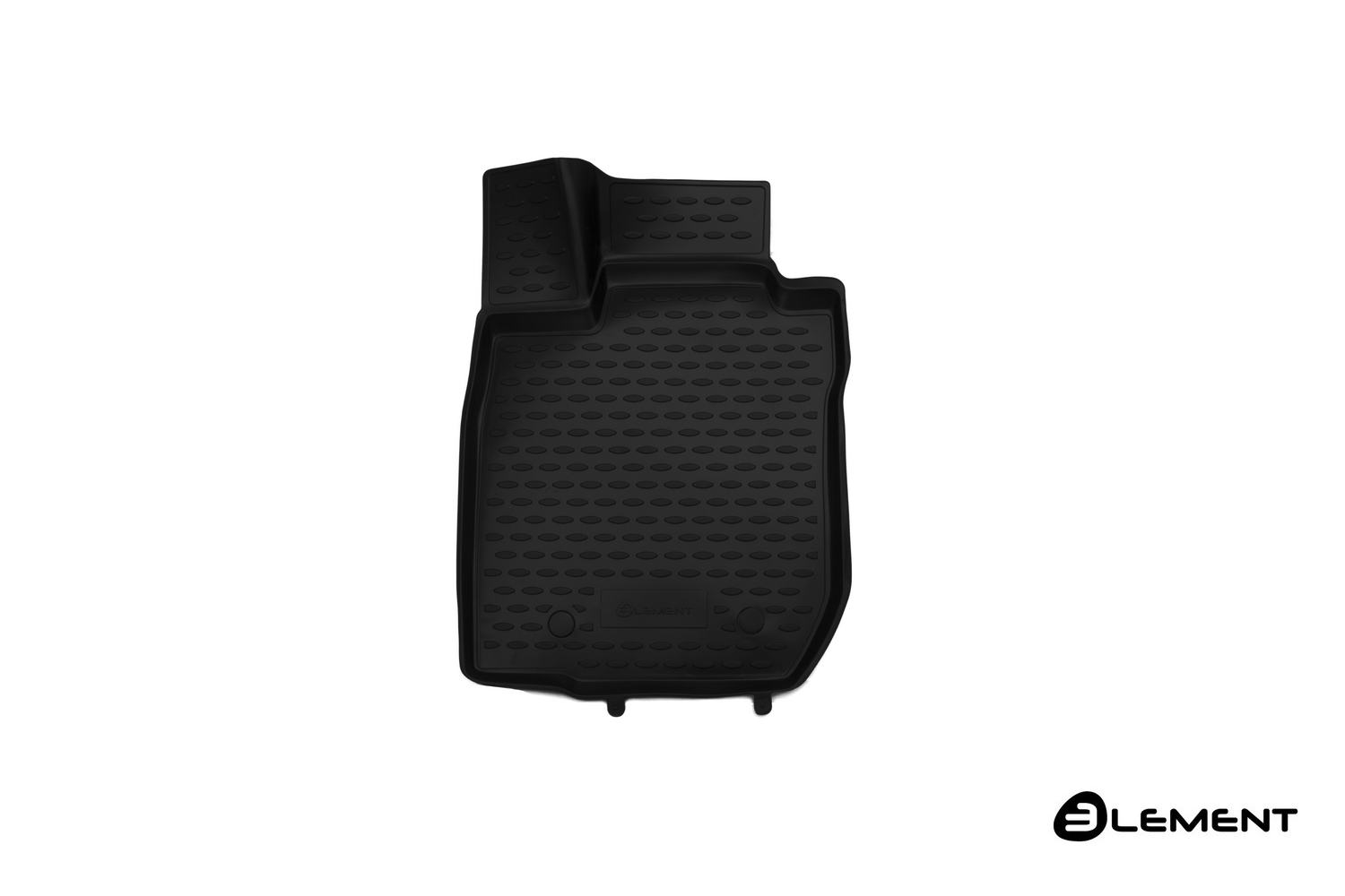 Коврик в салон 3D для RENAULT Logan 2004-2009, 2010-2014 седан Element передний левый, черный полиуретан / Рено Логан