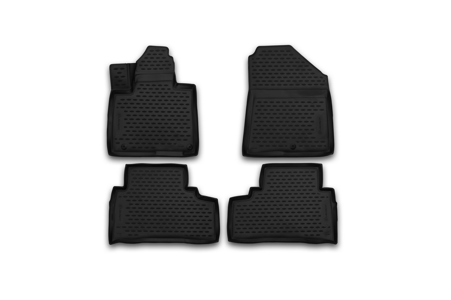 Коврики 3D в салон для KIA Sorento Prime (III,IIIr), 2014-2020, 5/7 мест, 4 шт. (полиуретан / Киа Соренто