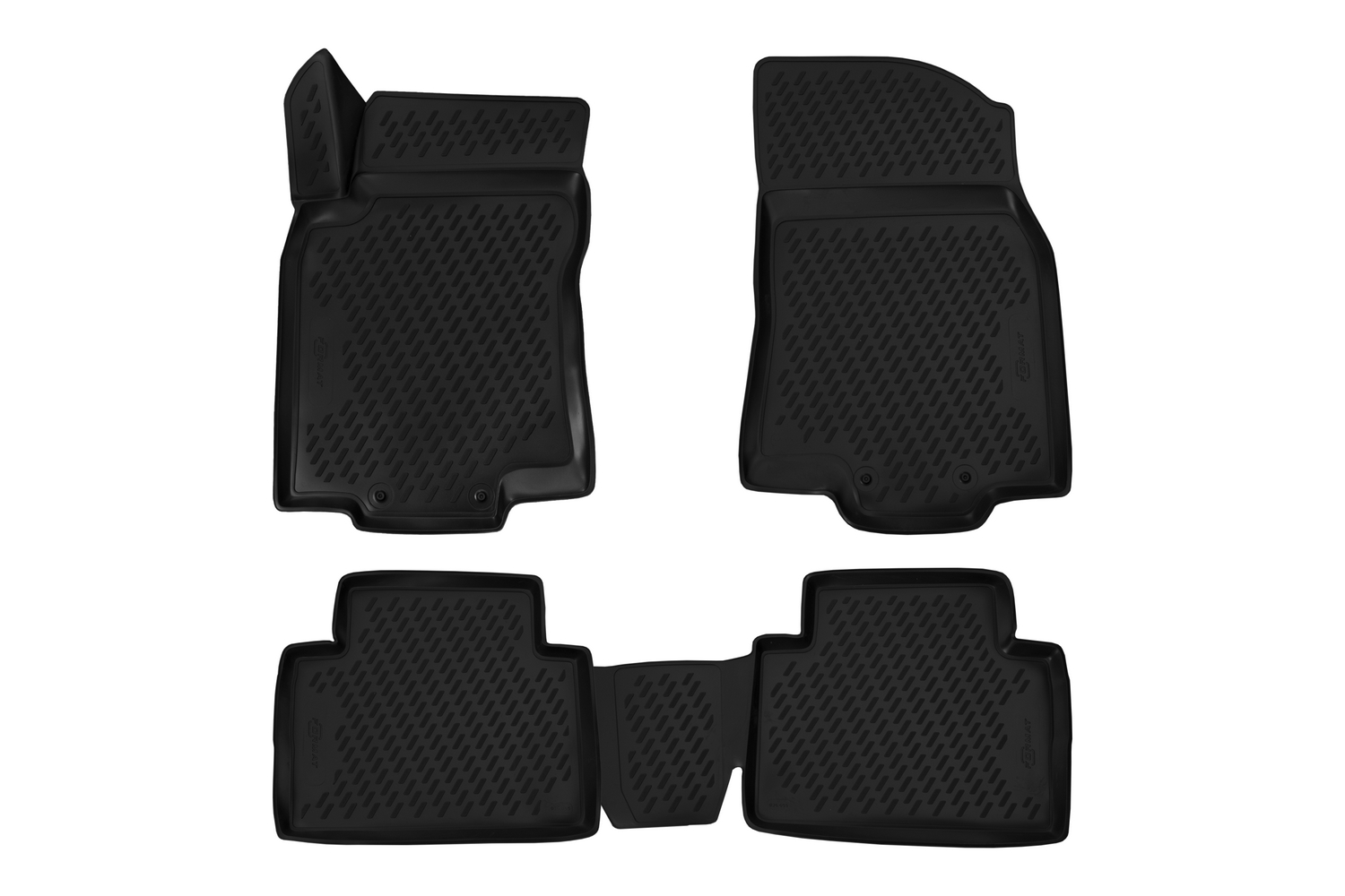 Коврики 3D в салон для NISSAN X-Trail T32 (III, IIIр), 2013-, 4 шт. (Повышенная устойчивость, повышенная износостойкость) / Ниссан Х Трейл