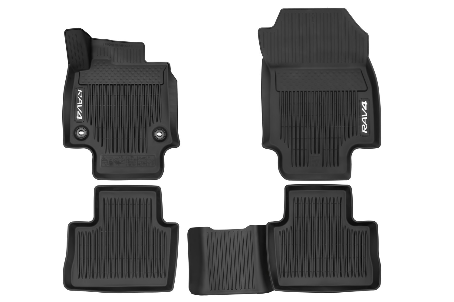 Коврики в салон TOYOTA RAV4, 2019-, чёрн., МКПП, 4шт. / Тойота Рав 4