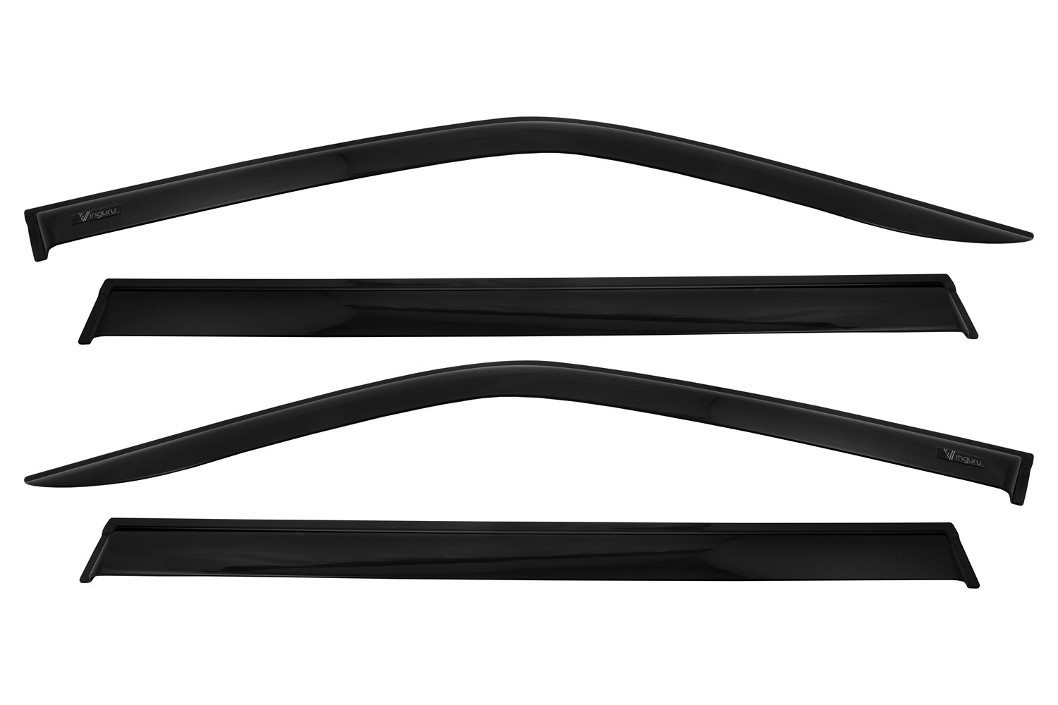 Дефлекторы окон Vinguru для а/м Haval Dargo 2022-н.в. /внедорожник/накладные/комплект  4шт/литьевой поликарбонат/ / Хавал Дарго
