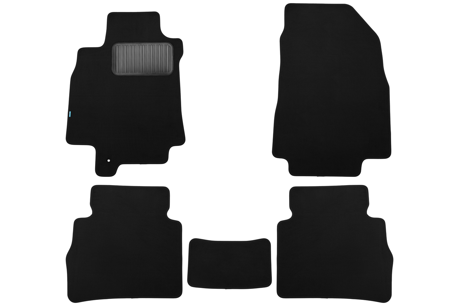 Коврики в салон Klever Premium NISSAN Tiida 2004-2012, 2010-2013, сед., 5 шт. (текстиль) / Ниссан Тиида