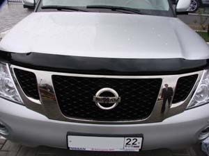 Дефлектор капота темный NISSAN PATROL 2010-, NLD.SNIPATR1012 / Ниссан Патрол