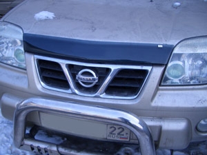 Дефлектор капота темный NISSAN X-TRAIL 2001-2006, NLD.SNIXTR0112 / Ниссан Х Трейл