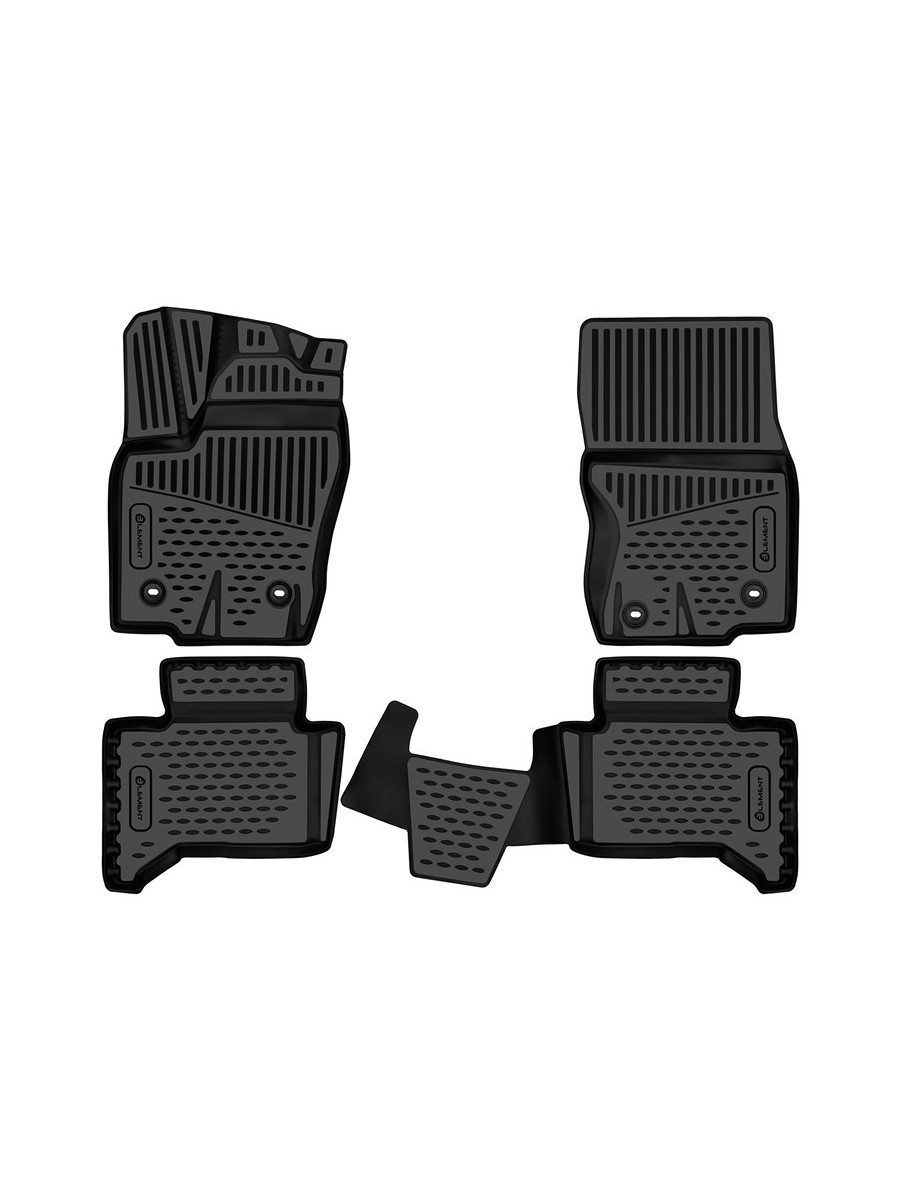 Коврики 3D в салон подходят для TOYOTA Land Cruiser Prado (250) 2023- Внед, 5мест, с накладкой на тоннеле, 4шт.(полиуретан) / Тойота Ленд крузер прадо