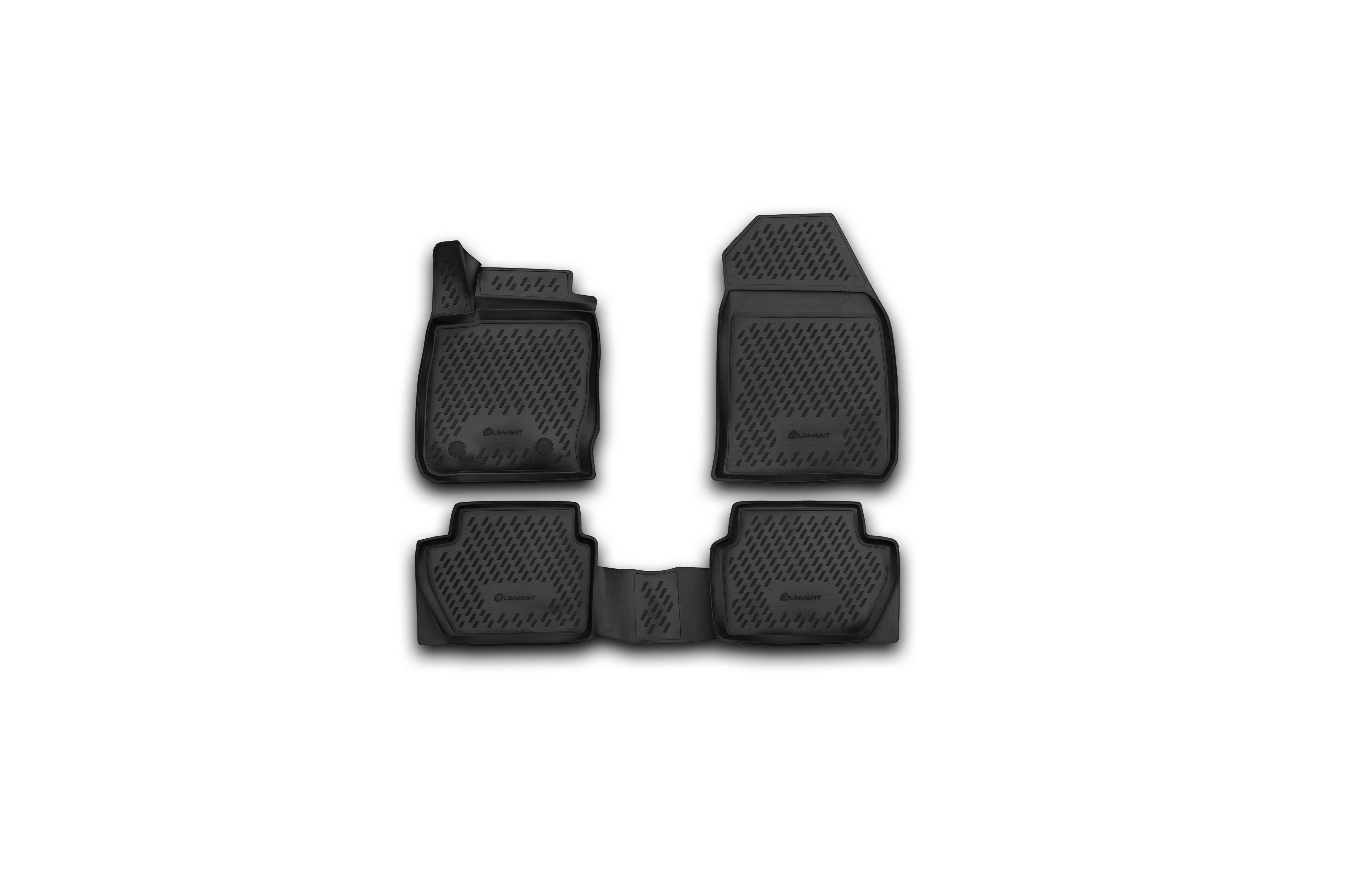 Коврики 3D в салон FORD Ecosport, 2014 - 2018, 2018 -, 4 шт. (полиуретан) / Форд Экоспорт
